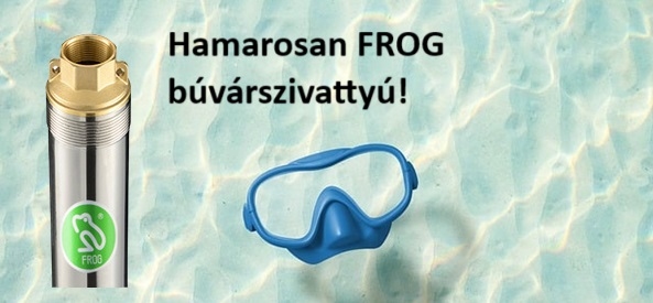 Kínálatunkban hamarosan a FROG búvárszivattyú is kapható!