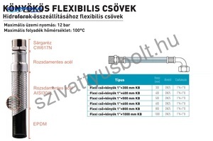 Fixaflex Inox 1 coll KB könyökös 1000 mm