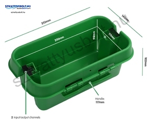 Dribox 200 zöld kültéri kötődoboz