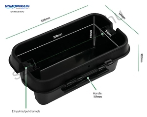 Dribox 200 fekete kültéri kötődoboz
