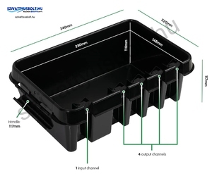 Dribox 285 fekete kültéri kötődoboz