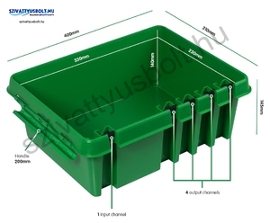 Dribox 330 zöld kültéri kötődoboz