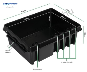 Dribox 330 fekete kültéri kötődoboz
